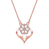 Women's Alloy Diamond Geometric Snowflake Necklace Ins Style Long Tassel Clavicle Chain