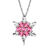 Women's Alloy Diamond Geometric Snowflake Necklace Ins Style Long Tassel Clavicle Chain