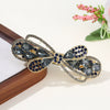 Women's Alloy Diamondencrusted Crystal Hairpin Spring Clip