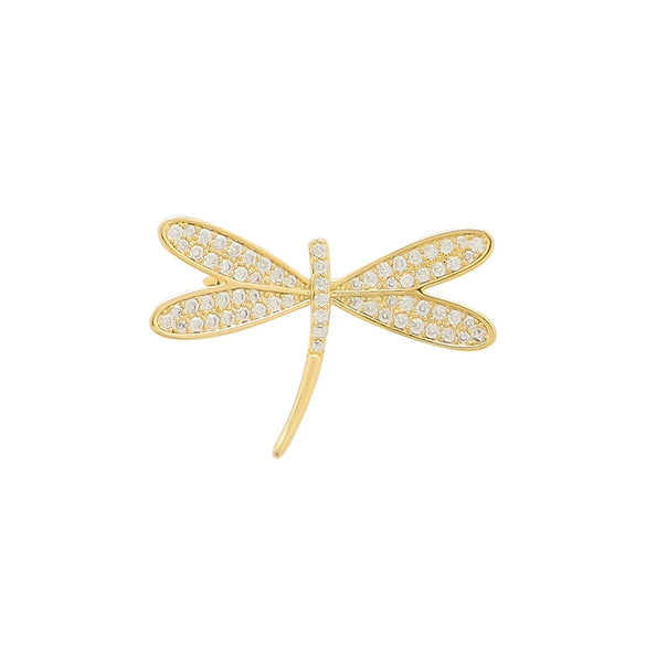 Women's Alloy Dragonfly Brooch With Electroplating Treatment