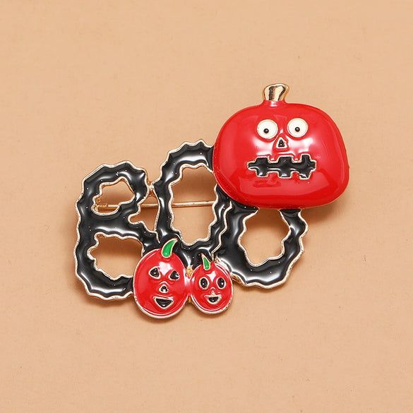 Women's Alloy Dripping Oil Pumpkin Brooch Simple Retro And Fun