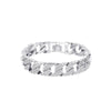 Women's Alloy Electroplated Geometric Wide Chain Bracelet With Sparkling Inlay Street Fashion Disco Style Accessory
