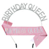 Women's Alloy Electroplated Rhinestone Headband Crown Belt For Birthday