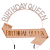 Women's Alloy Electroplated Rhinestone Headband Crown Belt For Birthday