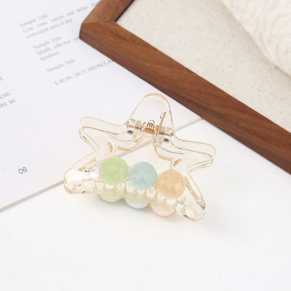 Women's Alloy Electroplated Small Fresh Style Plants Flowers Hair Gripper Shark Clip