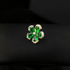 Women's Alloy Electroplated Threedimensional Flower Collar Pin Brooch Retro Style