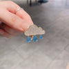 Women's Alloy Electroplating Cloud Water Drop Cute Brooch Accessories