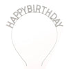 Women's Alloy Fashion Electroplated Birthday Party Headband With Letters