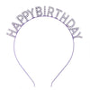 Women's Alloy Fashion Electroplated Birthday Party Headband With Letters