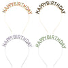 Women's Alloy Fashion Electroplated Birthday Party Headband With Letters