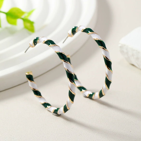 Women's Alloy Fashion Geometric Ushaped Big Ring Earrings