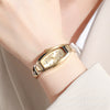 Women's Alloy Fashion Rectangle Dial Barrel Quartz Bracelet Watch