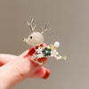 Women's Alloy Fawn Brooch Electroplated Luxury Allmatch Pin Clothes Accessory