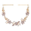 Women's Alloy Floral Rhinestone Bridal Hair Band Thin Flower Headdress Hair Accessory For Photography