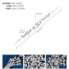 Women's Alloy Floral Rhinestone Bridal Hair Band Thin Flower Headdress Hair Accessory For Photography