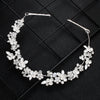 Women's Alloy Floral Rhinestone Bridal Hair Band Thin Flower Headdress Hair Accessory For Photography