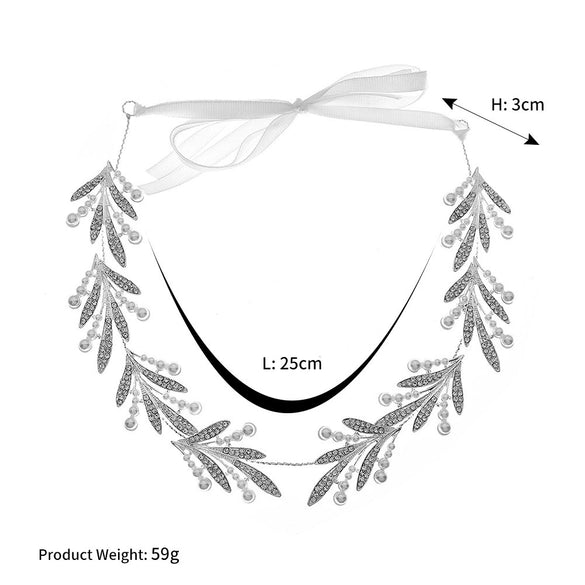 Women's Alloy Floral Rhinestone Bridal Hair Band Thin Flower Headdress Hair Accessory For Photography