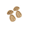 Women's Alloy Flower And Heart Geometric Stud Earrings With Electroplated Finish Exaggerated Statement Style Wholesale