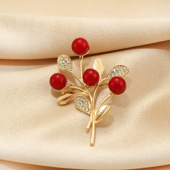 Women's Alloy Flower Brooch With Electroplating Design