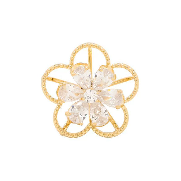Women's Alloy Flower Brooch With Electroplating Natural Style