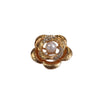 Women's Alloy Flower Camellia Electroplated Brooch Minimalist Luxury Pin Decorations