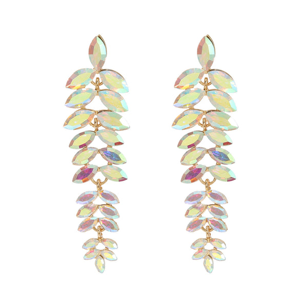 Women's Alloy Flower Diamond Earrings