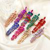 Women's Alloy Flower Diamond Earrings