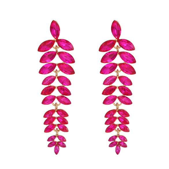 Women's Alloy Flower Diamond Earrings