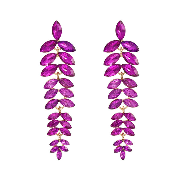 Women's Alloy Flower Diamond Earrings