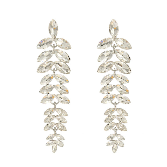 Women's Alloy Flower Diamond Earrings