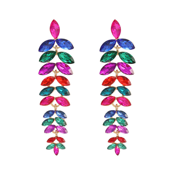 Women's Alloy Flower Diamond Earrings