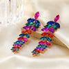 Women's Alloy Flower Diamond Earrings