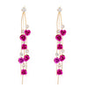 Women's Alloy Flower Geometric Diamond Earrings