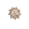 Women's Alloy Flower Rhinestone Electroplated Wreath Brooch Accessories