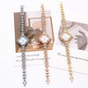 Women's Alloy Flower Shape Quartz Watch With Fourleaf Clover Design And Pin Buckle