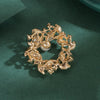 Women's Alloy Flower Shaped Retro Minimalist Electroplated Corsage Brooch Jewelry