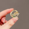 Women's Alloy Flower Style Electroplated Rice Ear Brooch Clothes Accessories