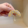 Women's Alloy Fortune Tree Hollow Brooch With Electroplating