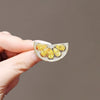 Women's Alloy Fresh Lemon Flower Brooch Electroplated Jewelry Suit Pin Accessories