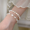 Women's Alloy Freshwater Pearl Inlaid Geometric Irregular Bracelet