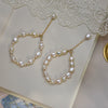 Women's Alloy Freshwater Pearl Inlaid Geometric Irregular Bracelet