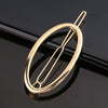 Women's Alloy Frog And Triangle Moon Hair Clip Electroplated Side Barrette With Simple Decorative Design