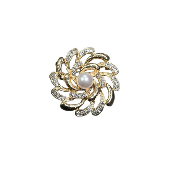 Women's Alloy Geometric And Flower Patterned Electroplated Brooch For Clothing Decoration