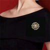 Women's Alloy Geometric And Flower Patterned Electroplated Brooch For Clothing Decoration