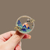 Women's Alloy Geometric And Flower Patterned Electroplated Brooch For Coat Decoration