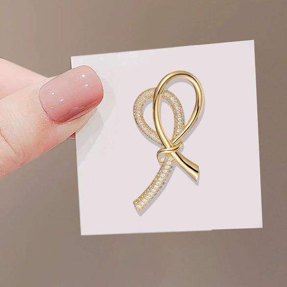 Women's Alloy Geometric Bow Brooch With Electroplating Design