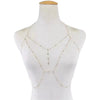 Women's Alloy Geometric Chain Necklace Set With Diamonds And Inlaid With Artificial Gemstones And Semiprecious Stones