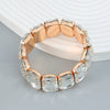 Women's Alloy Geometric Diamond Hip Hop Punk Style Telescopic Elastic Bracelet