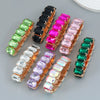 Women's Alloy Geometric Diamond Hip Hop Punk Style Telescopic Elastic Bracelet