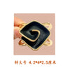 Women's Alloy Geometric Electroplated Belt Buckle For Woolen Coat Overcoat Windbreaker Accessories